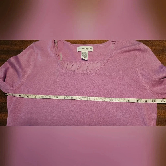Sag Harbor Missy Violet Light Knit Long Sleeve Sweater Pullover Size Small NWT - Picture 10 of 11